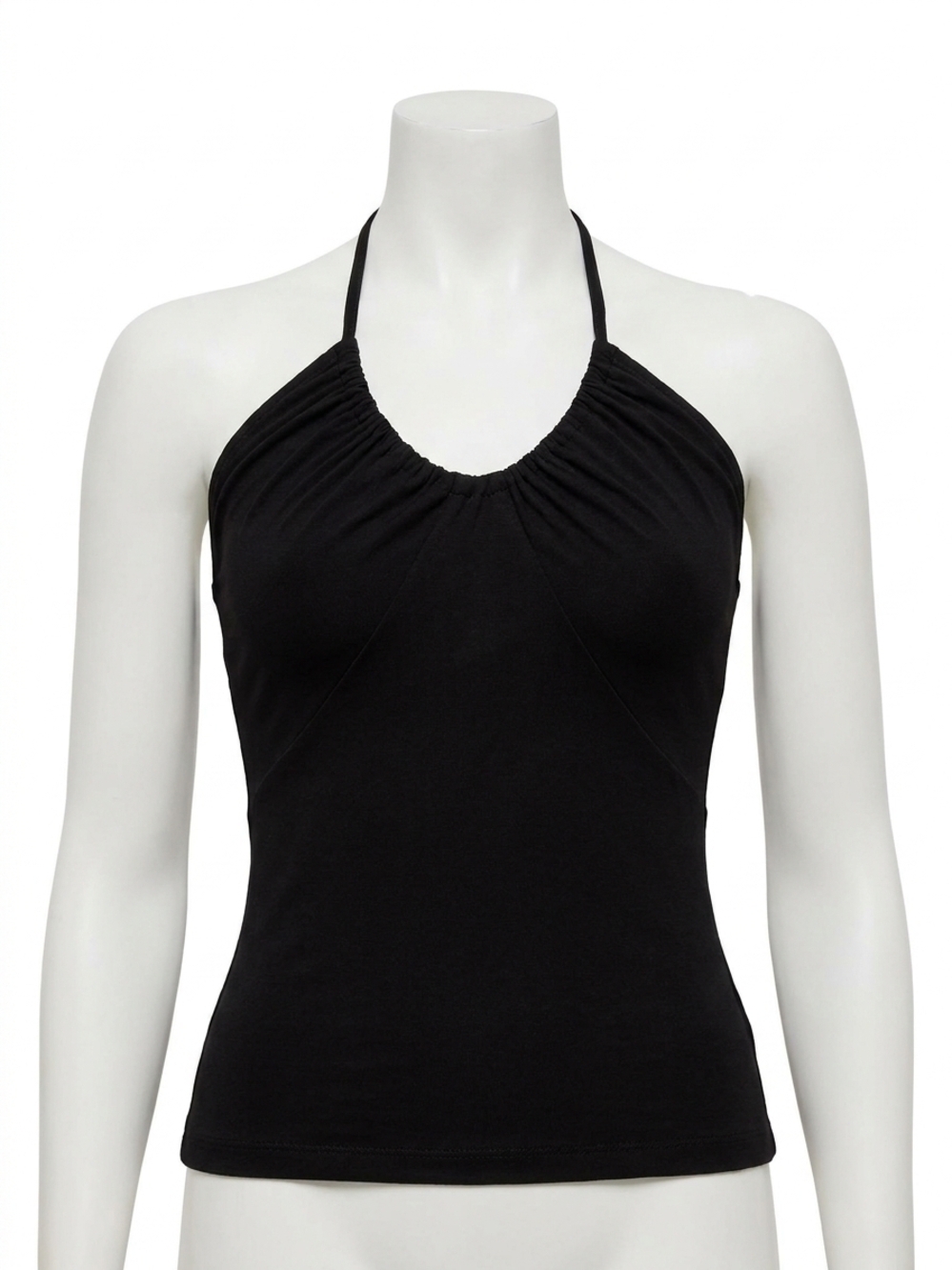NEW FRENCH CONNECTION roy halter bodysuit in black